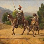 Wilhelm Marstrand-Don Quixote and Sancho Panza at a crossroad
