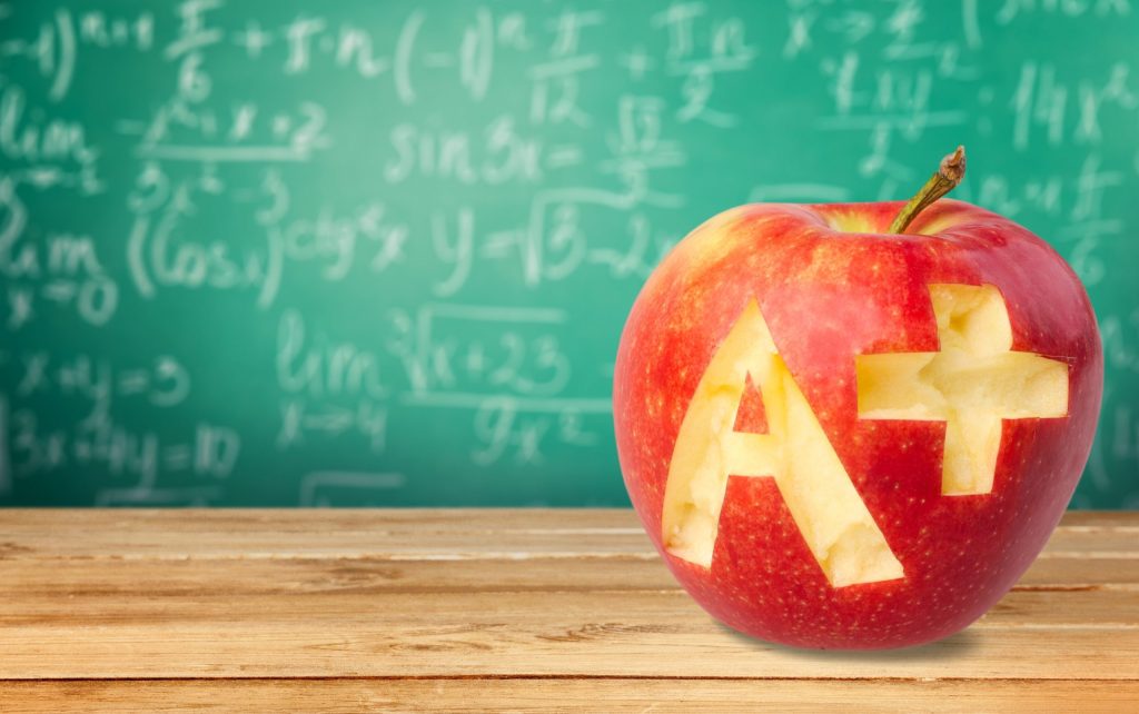 Letter A. Apple A+ White Background — The James G. Martin Center for ...